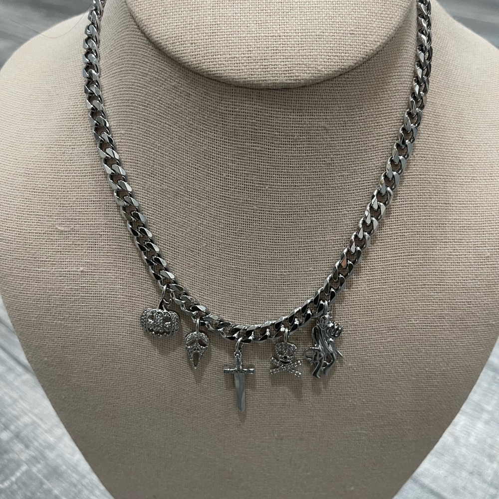 Dalmata Silver Charm Necklace